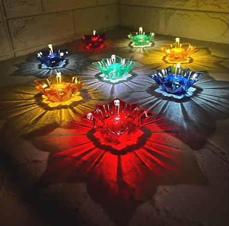 Water Sensor LED Diyas – Festive Warm Glow ✨